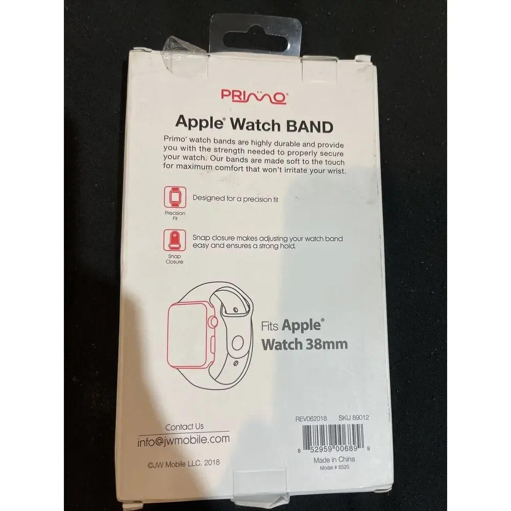 Primo Apple‎ Watch Band Fits Series 1 , 2 And 3 38mm Color pink NEW